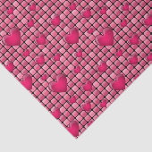 Roze stapel met hart tissuepapier (Detail)