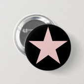 Roze Star-Button Ronde Button 5,7 Cm (Voorkant /achterkant)