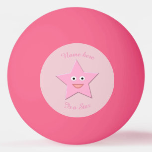  Roze Star Custom Ping Pong Ball