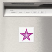 Roze Star friet magneet wit (Insitu (Vaatwasser))