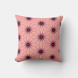 Roze Starburst geometrische patroonlamp Kussen