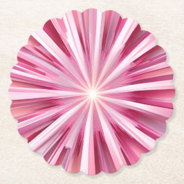  Roze Starburst Papier Onderzetter