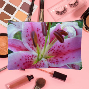 Roze Stargazer Lily Floral Etui