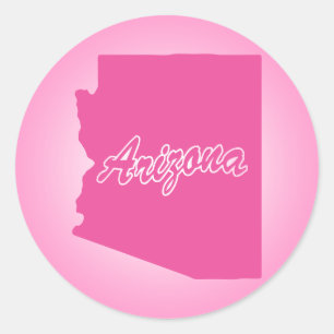 Roze State Arizona Classic Round Sticker