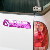 roze steampunk bumpersticker (Op Truck)