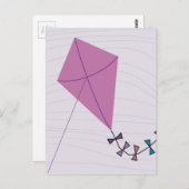 Roze steen briefkaart (Voorkant / Achterkant)