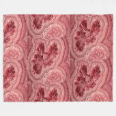 Roze steen fleece deken (Voorkant (Horizontaal))