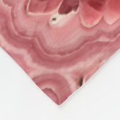Roze steen fleece deken (Hoek)