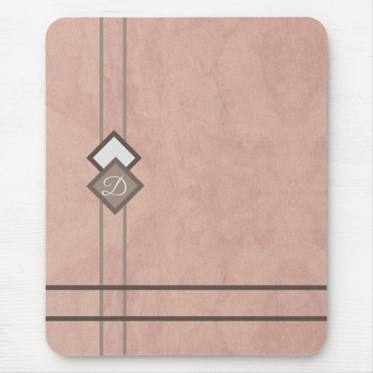 Roze steen muismat (Voorkant)