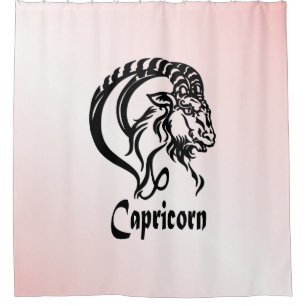 Roze Steenbok de Zee Geit Zodiac Douchegordijn