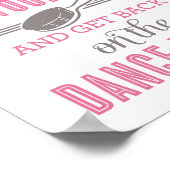 Roze stekker omhoog en herstel uw haardroomkamer poster (Hoek)