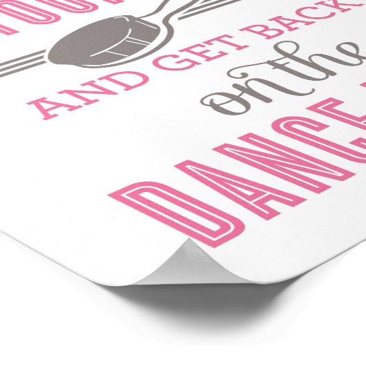 Roze stekker omhoog en herstel uw haardroomkamer poster (Hoek)