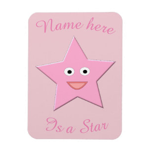 roze ster aangepaste magneet