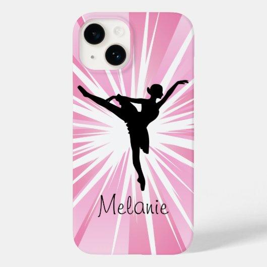Roze Ster Ballerina iPhone 4/4s vibe Case-Mate iPhone Case (Achterkant)