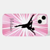 Roze Ster Ballerina iPhone 4/4s vibe Case-Mate iPhone Case (Achterkant (horizontaal))