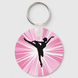 Roze ster Ballerina Sleutelhanger