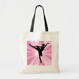 Roze ster Ballerina Tote Bag