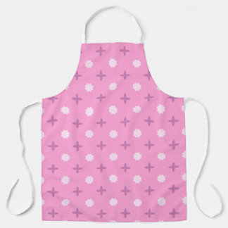 Roze Ster Bloemblad Stippenpatroon Schort