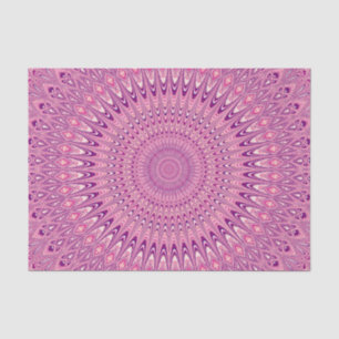 Roze ster mandala tissuepapier