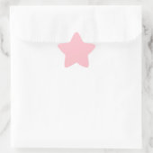 Roze Ster Sticker (Tas)
