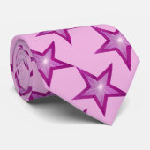 Roze ster stropdas bleek roze (Opgerold)