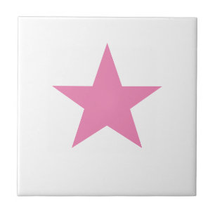 Roze ster tegeltje