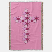 Roze ster van David Cross Optical Illusion Deken (Voorkant Verticaal)