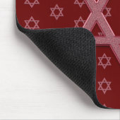 Roze ster van David Seamless Muismat (Hoek)