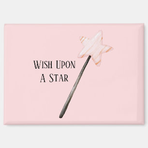 Roze Ster Wens Magneet