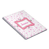 Roze sterren Lijst Notitieboek (Rechterzijde)