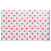 Roze Sterren Witte Achtergrond Textiel Stof (Fat Quarter)