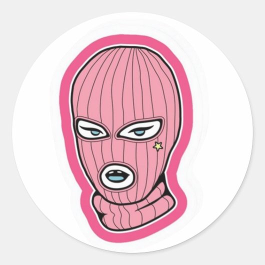 roze sticker (Voorkant)