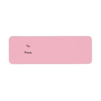 Roze Sticker Gift Label