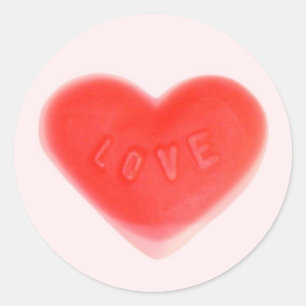 Roze sticker met zoete hartritme