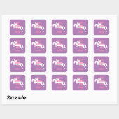 Roze sticker paardenmeester (Vel)