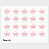 Roze Sticker van de Eyelet Star (Vel)