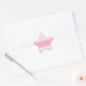Roze Sticker van de Eyelet Star (Envelop)