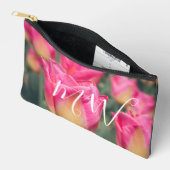 Roze  stijl lentetulpen etui (Open)