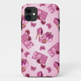 Roze stiletto en boegpaars iPhone 11 hoesje