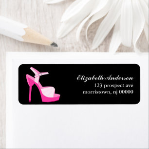 Roze Stiletto Etiket