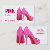 Roze Stilettos Visitekaartje (Voorkant / Achterkant)