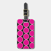 Roze Stip Bagage Label (Voorkant verticaal)