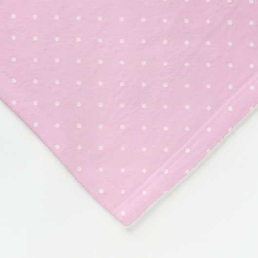 Roze Stip Bliss Fleece Deken (Hoek)