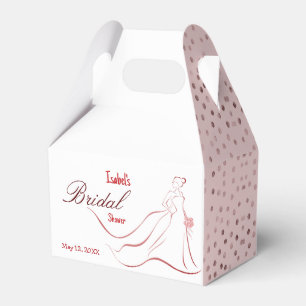 Roze Stip Bruiloftsfeest Favor Doos Bedankdoosjes