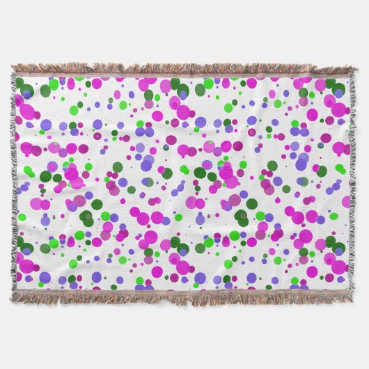 Roze Stip Confetti Deken (Voorkant)