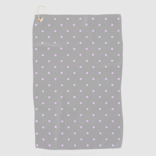 Roze Stip Grijs Achtergrond Elegante Stippen Gesti Golfhanddoek