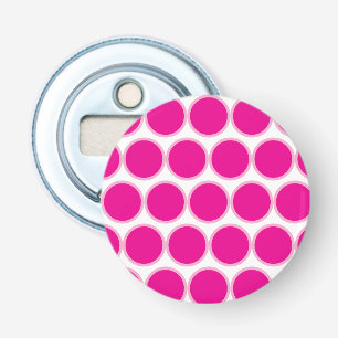Roze Stip Knop Flesopener Button Flesopener