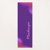 Roze stip patroon met naam op ROYAL PAARS Yogamat (Voorkant)