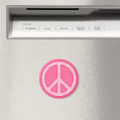 Roze Stip Vrede Magneet (Insitu (Vaatwasser))