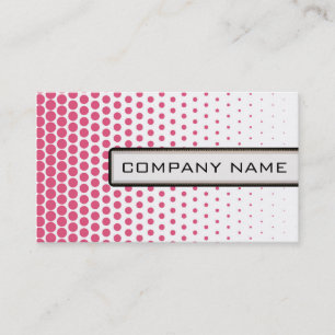 Roze Stippen Elegant Modern White Visitekaartje